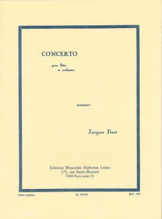 Ibert: Concerto /flöjt + piano i gruppen Noter & böcker / Flöjt / Flöjt med pianoackompanjemang hos musikskolan.se (AL18761)