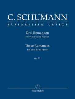 Clara Schumann: Drei Romanzen opus 22 för violin och piano i gruppen Noter & böcker / Violin / Klassiska noter hos musikskolan.se (BA10947)