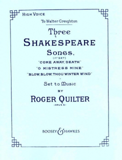 3 Shakespeare Songs Opus 6 i gruppen Noter & böcker / Sång och kör / Klassisk sång hos musikskolan.se (BH5000969)