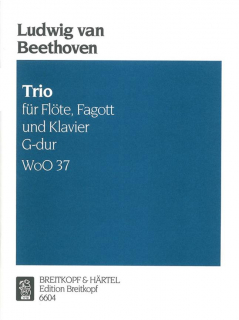 Beethoven: Trio G-dur WoO 37 (for flute bassoon and piano) i gruppen Noter & böcker / Flöjt / Övrig kammarmusik med flöjt hos musikskolan.se (BRKEB6604)