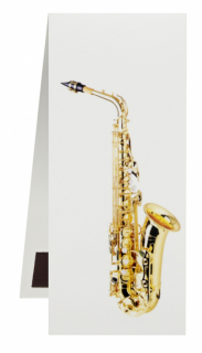 Bokmärke med magnet saxofon i gruppen Noter & böcker / Saxofon / Tillbehör till saxofon hos musikskolan.se (C0135)
