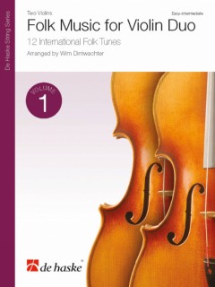 Folk Music for Violin Duo – Vol 1 i gruppen Noter & böcker / Violin / Flerstämmigt/ensemble hos musikskolan.se (DHP1236476)