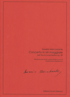Mercadante: Concerto in Mi maggiore för flöjt i gruppen Noter & böcker / Flöjt / Flöjt med pianoackompanjemang hos musikskolan.se (ESZ01494100)
