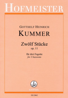 Kummer: Zwölf Stücke op 11 Fagotttrio i gruppen Noter & böcker / Fagott / Klassiska noter hos musikskolan.se (FH2062)