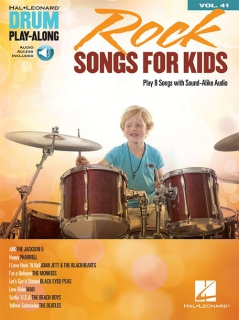 Drum Play-Along Vol 41: Rock Songs For Kids i gruppen Noter & böcker / Trummor/Slagverk / Notsamlingar hos musikskolan.se (HL00148113)