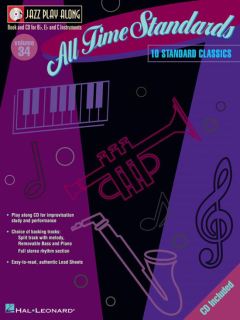 Jazz Play-Along All Time Standards i gruppen Noter & böcker / Tuba / Notsamlingar hos musikskolan.se (HL00843030)