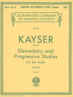 Kayser: 36 Elementary & Progressive Studies, Opus 20 för violin i gruppen Noter & böcker / Violin / Spelskolor hos musikskolan.se (HL50256160)