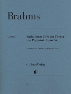 Brahms: Variationen Uber Ein Thema Von Paganini Op.35 i gruppen Noter & böcker / Piano/Keyboard / Klassiska noter hos musikskolan.se (HN394)