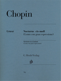 Chopin: Nocturne ciss-moll för piano i gruppen Noter & böcker / Piano/Keyboard / Klassiska noter hos musikskolan.se (HN781)