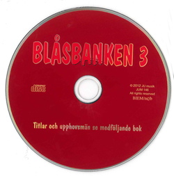 Cd till Blåsbanken 3  i gruppen Noter & böcker / Blåsorkester / Blåsbanken / Blåsbanken 3 hos musikskolan.se (JUM146)