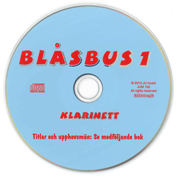 CD till Blåsbus 1 Klarinett i gruppen Noter & böcker / Klarinett / Spelskolor, etyder och övningar hos musikskolan.se (JUM152)
