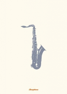 Gratulationskort saxofon i gruppen Noter & böcker / Saxofon / Tillbehör till saxofon hos musikskolan.se (MYV143)