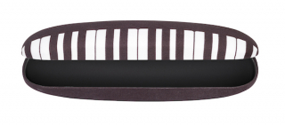 Glasögonfodral svart med klaviatur i gruppen Instrument & tillbehör / Smått & gott hos musikskolan.se (P0619)