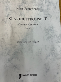 Fernström: Klarinettkonsert klarinett och piano i gruppen Noter & böcker / Klarinett / Klassiska noter hos musikskolan.se (SUE449)