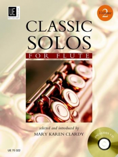 Clardy: Classic solos for flute volume 2 med CD i gruppen Noter & böcker / Flöjt / Playalong för flöjt hos musikskolan.se (UE70322)