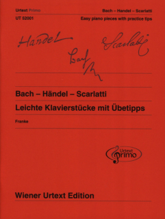 Bach - Handel - Scarlatti: Leichte Klavierstücke mit Übetips 1 i gruppen Noter & böcker / Piano/Keyboard / Klassiska noter hos musikskolan.se (UT52001)