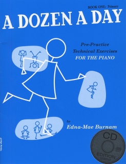 A Dozen A Day 1 (bok och CD) i gruppen Noter & böcker / Piano/Keyboard / Pianoskolor hos musikskolan.se (wmr100969)