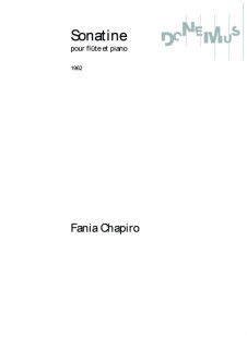 Fania Chapiro: Sonatine för flöjt och piano, pianostämma i gruppen Noter & böcker / Flöjt / Flöjt med pianoackompanjemang hos musikskolan.se (01416P)
