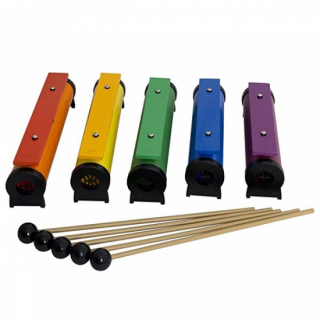 Tonboxar Chime Bar Set 5 st halvtoner c# d# f# g# a# i gruppen Instrument & tillbehör / Boomwhackers hos musikskolan.se (11405)