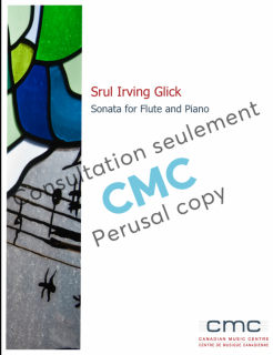 Srul Irving Glick: Sonata Flöjt+piano (utskrift) i gruppen Noter & böcker / Flöjt / Flöjt med pianoackompanjemang hos musikskolan.se (13914pdf)