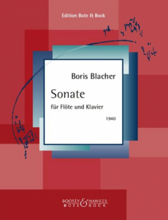 Boris Blacher: Sonate (flöjt och piano) i gruppen Noter & böcker / Flöjt / Flöjt med pianoackompanjemang hos musikskolan.se (2000604)