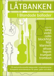 Låtbanken 1 Blandade ballader i gruppen Noter & böcker / Fagott / Notsamlingar hos musikskolan.se (201)