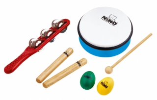 Rytminstrument set med 5 instrument i väska i gruppen Inspiration & undervisning / Instrument för undervisning hos musikskolan.se (730981304016)