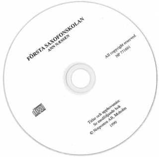 Cd till Första saxofonskolan i gruppen Noter & böcker / Saxofon / Spelskolor, etyder och övningar hos musikskolan.se (771601CD)