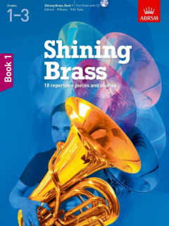 Shining Brass, Book 1 grade 1-3 i gruppen Noter & böcker / Trumpet / Spelskolor hos musikskolan.se (9781848494404)