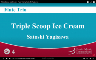Sathosi Yagisawa: Triple Scoop Ice cream i gruppen Noter & böcker / Flöjt / Flöjt med pianoackompanjemang hos musikskolan.se (9784862880451)
