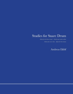 Studies for Snare Drum i gruppen Noter & böcker / Trummor/Slagverk / Spelskolor hos musikskolan.se (9789198811049)