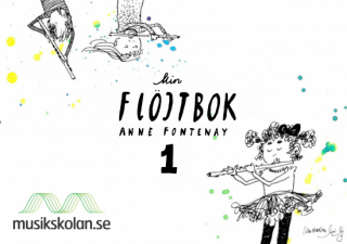 Min flöjtbok 1  i gruppen Noter & böcker / Flöjt / Spelskolor, etyder och övningar hos musikskolan.se (9789198950618)