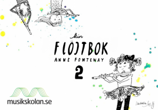 Min flöjtbok 2  i gruppen Noter & böcker / Flöjt / Spelskolor, etyder och övningar hos musikskolan.se (9789198950625)