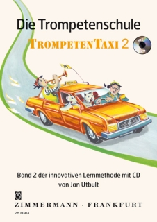 Trompetentaxi 2 (mit CD) i gruppen Noter & böcker / Trumpet / Spelskolor hos musikskolan.se (9790010804149)