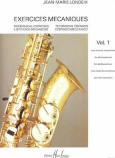 Londeix: Exercices mecaniques vol 1 - Sax i gruppen Noter & böcker / Saxofon / Spelskolor, etyder och övningar hos musikskolan.se (9790230930888)