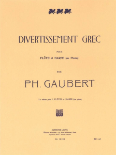 Gaubert: Divertissement Grec för flöjt och piano i gruppen Noter & böcker / Flöjt / Flöjt med pianoackompanjemang hos musikskolan.se (AL14210)