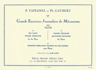 Taffanel/Gaubert: 17 Grands Exercices Journaliers De Mecanisme i gruppen Noter & böcker / Flöjt / Spelskolor, etyder och övningar hos musikskolan.se (AL17204)