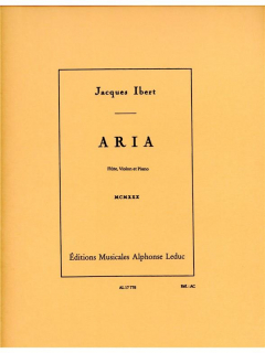 Ibert: Aria i gruppen Noter & böcker / Flöjt / Övrig kammarmusik med flöjt hos musikskolan.se (AL17778)