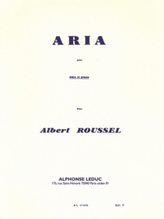 Roussel: Aria Flöjt + piano i gruppen Noter & böcker / Flöjt / Flöjt med pianoackompanjemang hos musikskolan.se (AL17876)