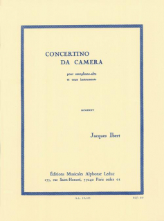 Ibert: Concertino da came - Altsax + Pi i gruppen Noter & böcker / Saxofon / Klassiska noter hos musikskolan.se (AL19185)