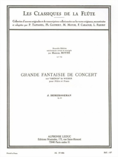 Demersseman: Grande Fantaisie Oberon /Fl+pi i gruppen Noter & böcker / Flöjt / Flöjt med pianoackompanjemang hos musikskolan.se (AL19486)