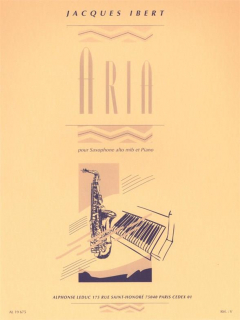 Ibert: Aria - Altsax + Pi i gruppen Noter & böcker / Saxofon / Klassiska noter hos musikskolan.se (AL19675)