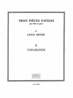 Louis Moyse: Sarabande Flöjt + piano i gruppen Noter & böcker / Flöjt / Flöjt med pianoackompanjemang hos musikskolan.se (AL19748)