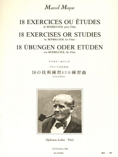 Moyse: 18 exercises or etudes (Berbiguier) /Fl i gruppen Noter & böcker / Flöjt / Spelskolor, etyder och övningar hos musikskolan.se (AL20309)