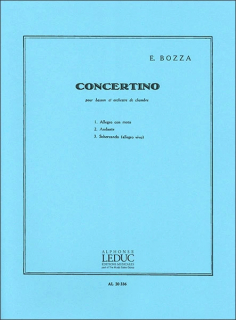 Bozza: Concertino pour basson et orchestre de chambre Op.49 i gruppen Noter & böcker / Fagott / Klassiska noter hos musikskolan.se (AL20336)