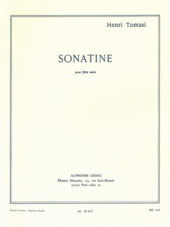 Tomasi: Sonatine /Fl solo i gruppen Noter & böcker / Flöjt / Soloflöjt hos musikskolan.se (AL20627)