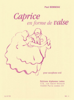 Bonneau: Caprice en forme de Valse for solo Saxophone i gruppen Noter & böcker / Saxofon / Klassiska noter hos musikskolan.se (AL20750)