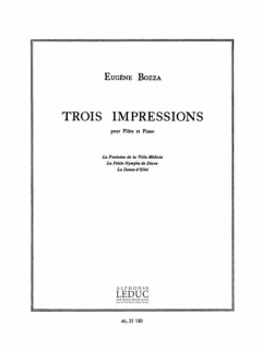 Bozza: Trois Impressions/Fl+pi i gruppen Noter & böcker / Flöjt / Flöjt med pianoackompanjemang hos musikskolan.se (AL21130)