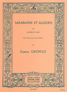 Grovlez::Sarabande et Allegro pour Hautbois et Piano i gruppen Noter & böcker / Oboe / Klassiska noter hos musikskolan.se (AL21162)