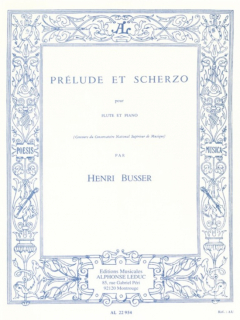 Busser: Prelude & Scherzo/Fl+p i gruppen Noter & böcker / Flöjt / Flöjt med pianoackompanjemang hos musikskolan.se (AL22954)